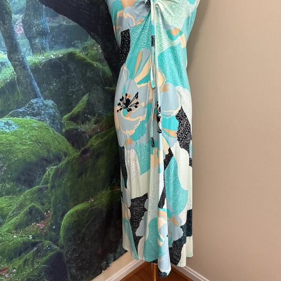 patagonia kamala hibiscus field floral halter midi dress - Picture 4 of 8